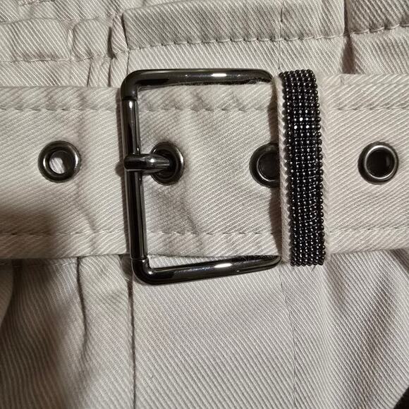 Brunello Cucinelli Italian Single Pleated Paperbag Pants With Belt - Picture 6 of 13